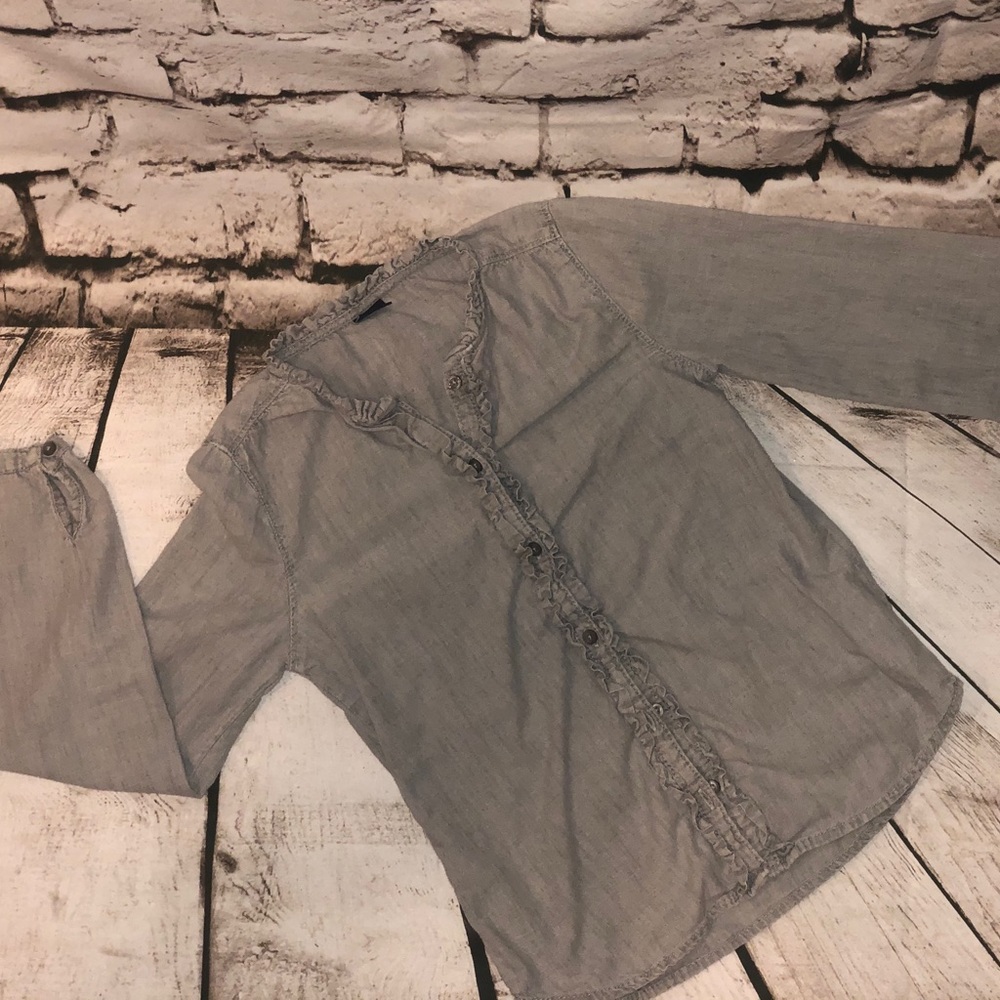 Little girls button down shirt